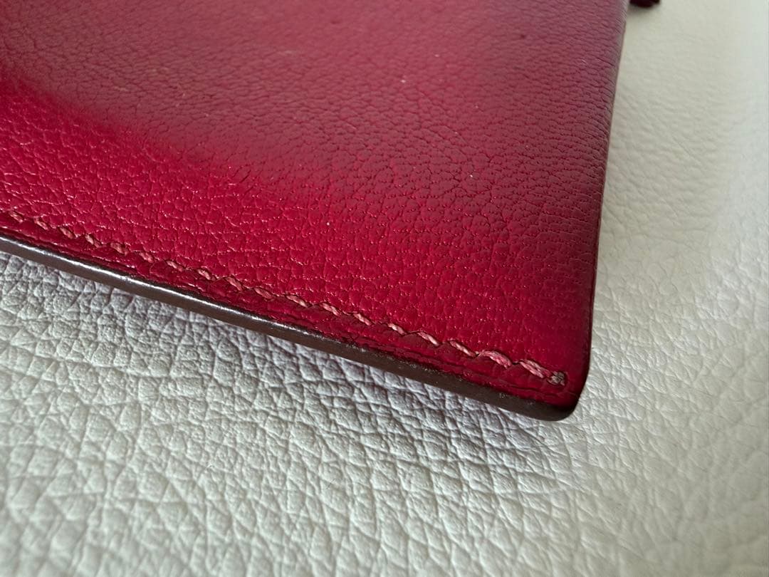 HERMES エルメス レザー フラグメントケース ケース ボルドー系