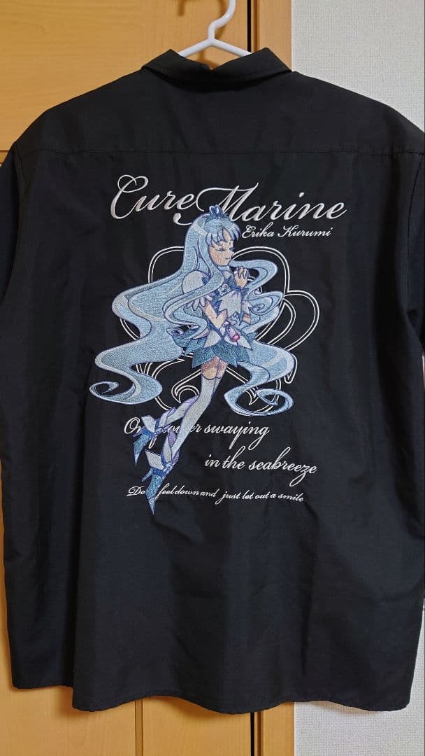 キュアマリン　刺繍ワークシャツ　限定生産品