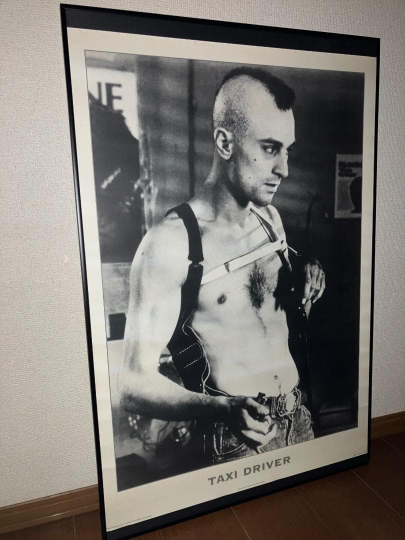 90年代★ネオ ヴィンテージ！「タクシードライバー」デ ニーロ ポスター（額付）