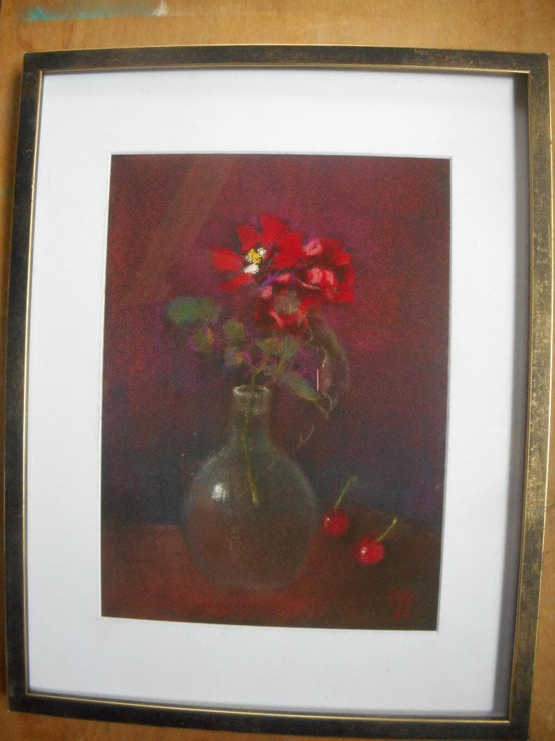 花とサクランボ