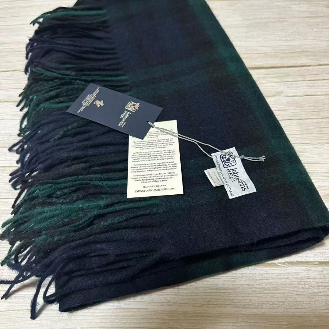 J*U様 JOHNSTONS ジョンストンズ　大判 マフラー ブラックウォッチ