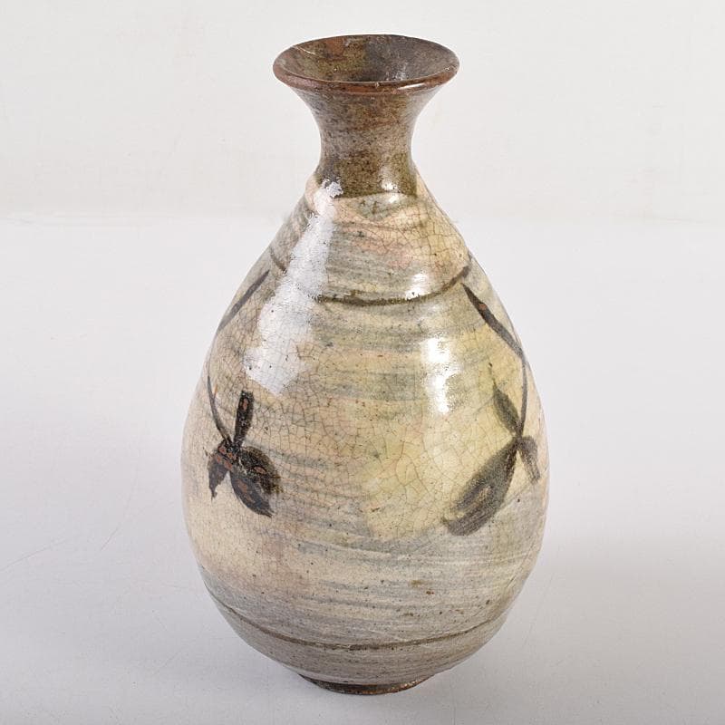 唐津焼　古唐津　絵唐津　花文　徳利　C　R7827