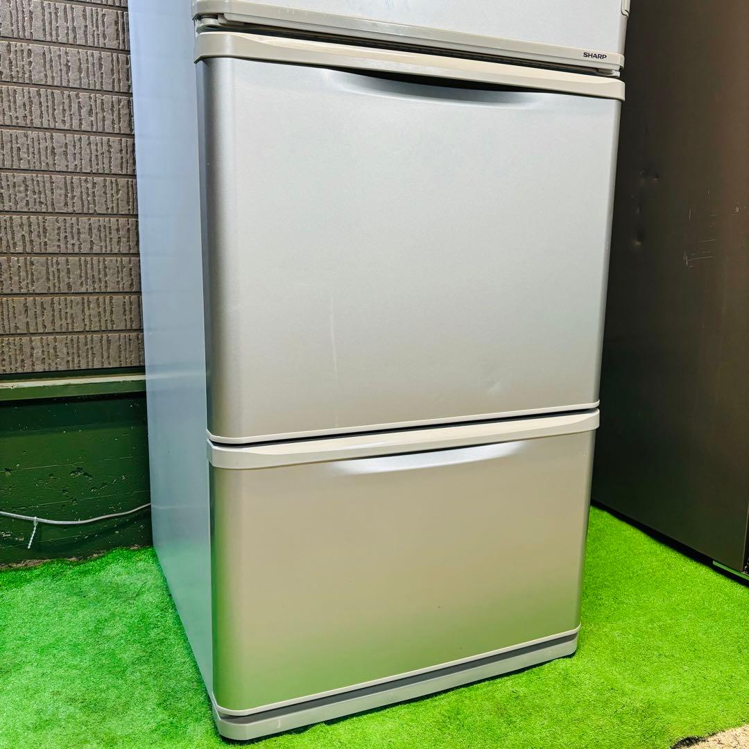 SHARP 350L 冷蔵庫 両開き 大容量 2019年製【地域限定配送無料】