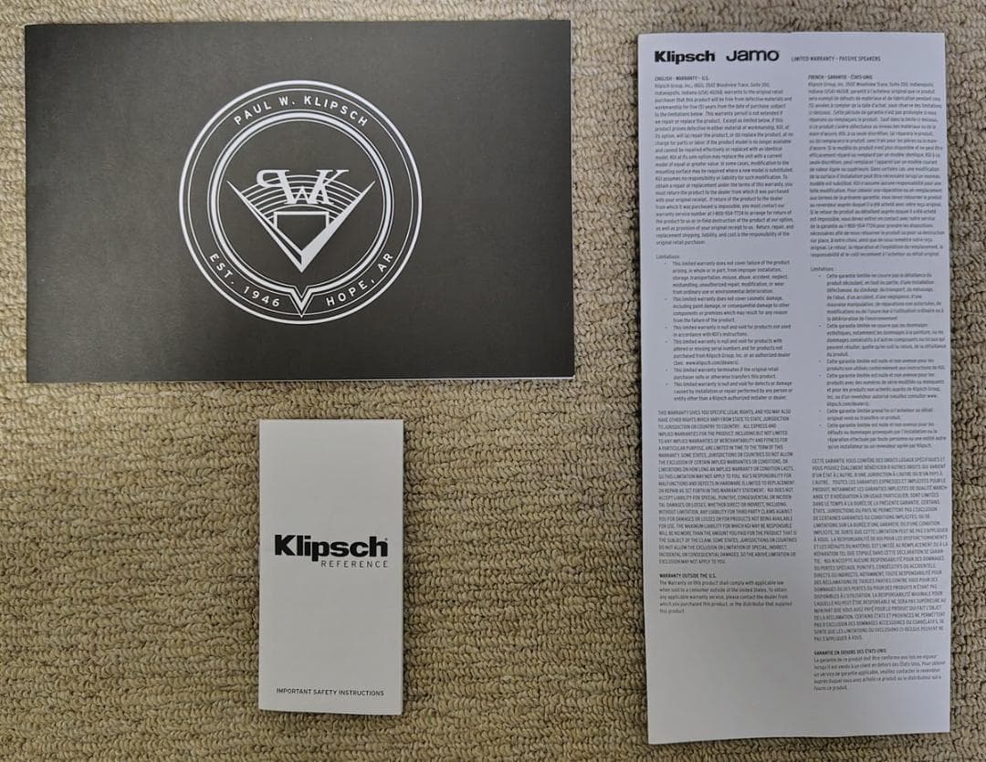 スピーカー・ウーファー Klipsch R-50M