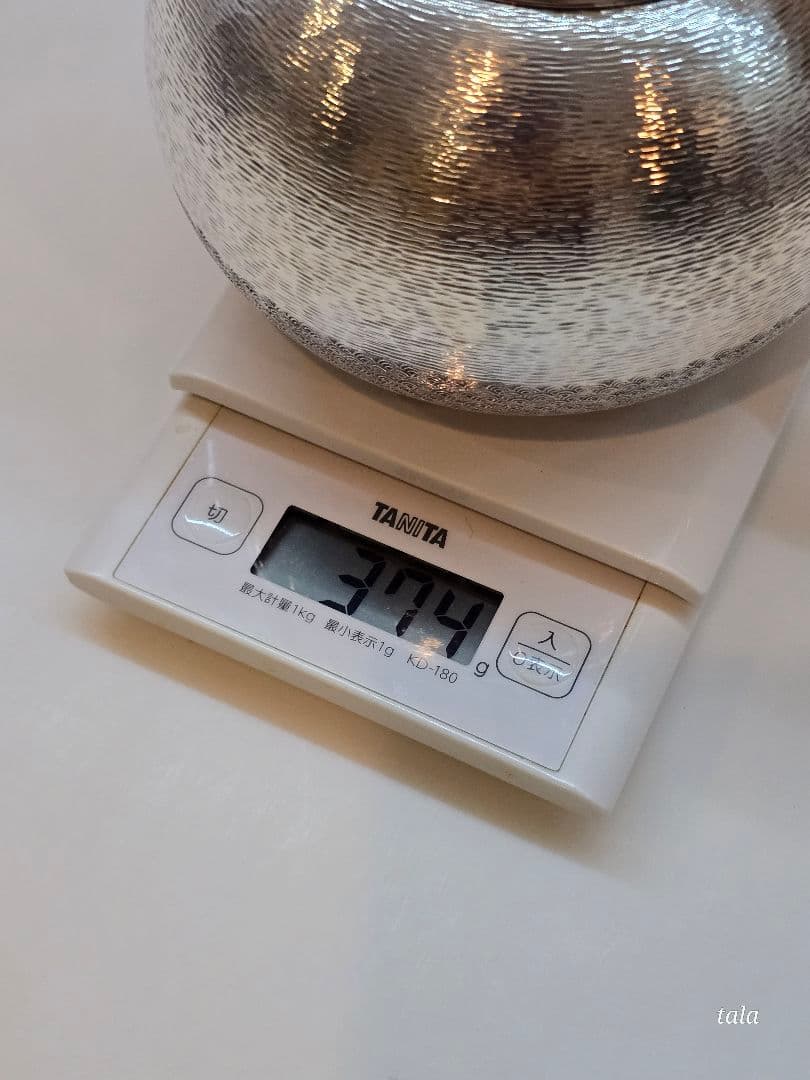 銀製　刻印　銀瓶　急須　煎茶