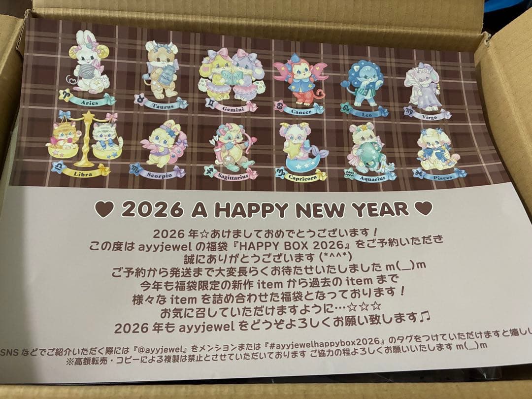 ayyjewel アイジュエル　HAPPY BOX 2026 ホロスコープ 福袋