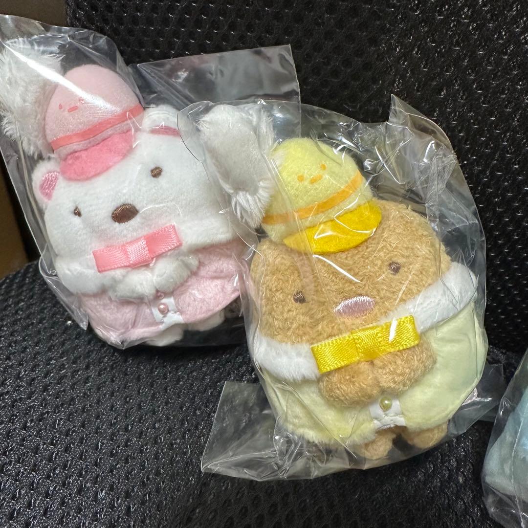 すみっコぐらし展　限定てのりぬいぐるみ とかげ　ペンギンねこ　とんかつ　しろくま