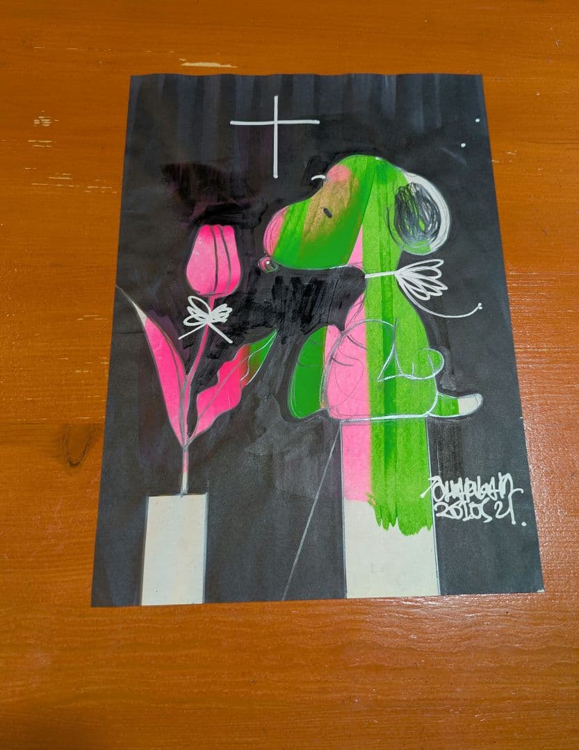 木原千春　５分間ドローイング　7点