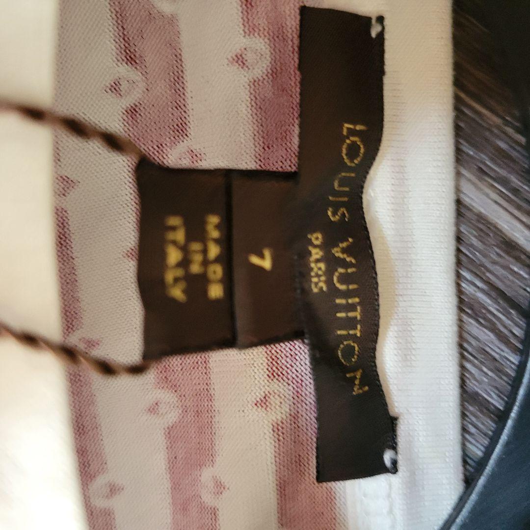 ルイヴィトン　タグ付き　ロゴ付き　ボーダー　ロングTシャツ　トレーナー　デザイン