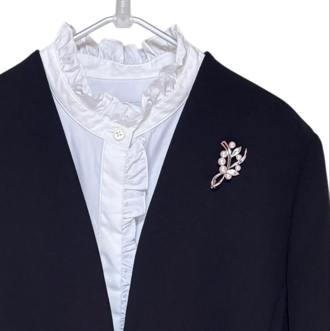 レア 未使用品 MIKIMOTO ミキモト パールブローチ あこや真珠 本真珠