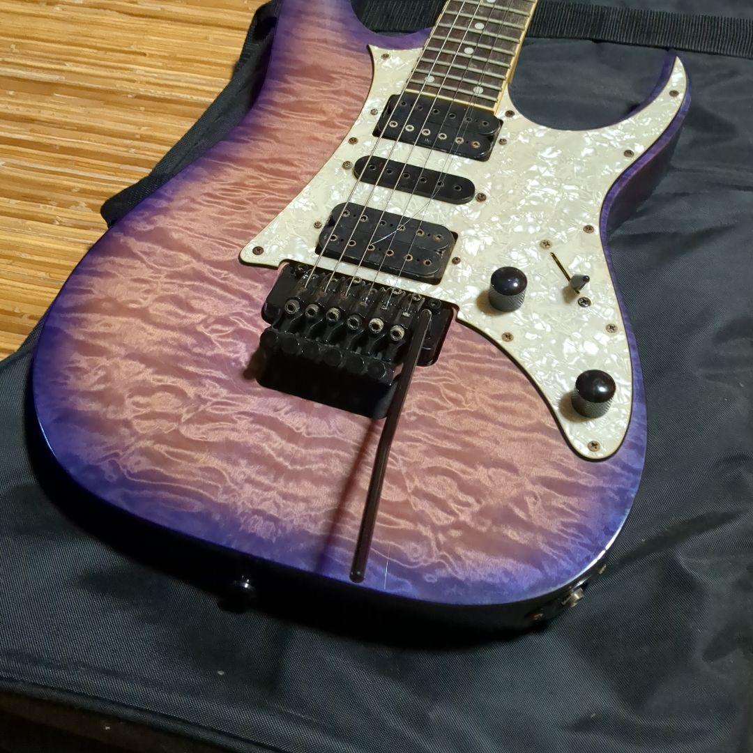 【ジャンク】Ibanez　RG350QM　パープル