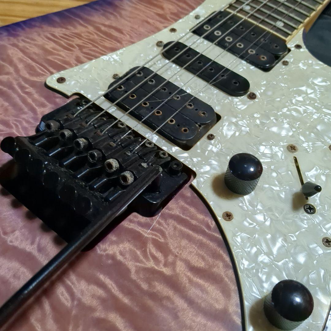 【ジャンク】Ibanez　RG350QM　パープル