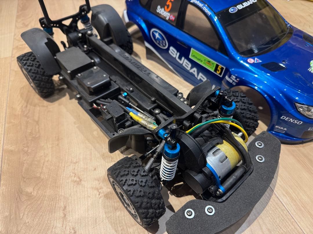 タミヤ　xv-01ロングダンパー仕様 インプレッサ　サーボ、タミヤESC付属