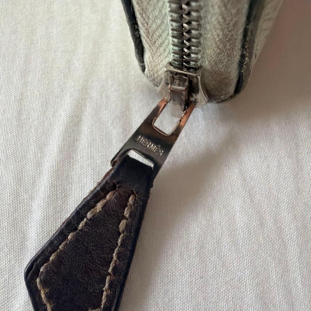 エルメス　シルクインコンパクト　ライトグリーン レザー ケース