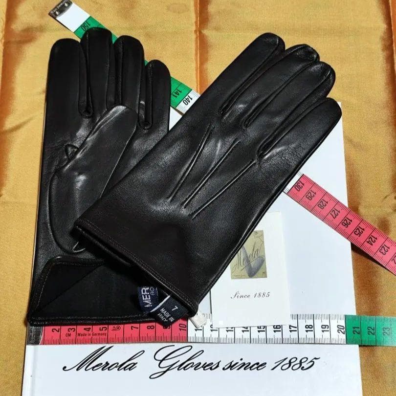 専用 メローラ ナッパ黒 ライニングなし グローブ 革手袋 MEROLA