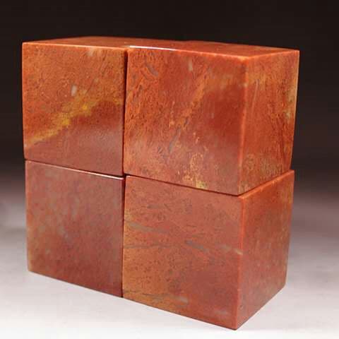 希少天然鶏血石 印材 篆刻印章 印材 四角印材 / 文字掘り込みなし 彫刻