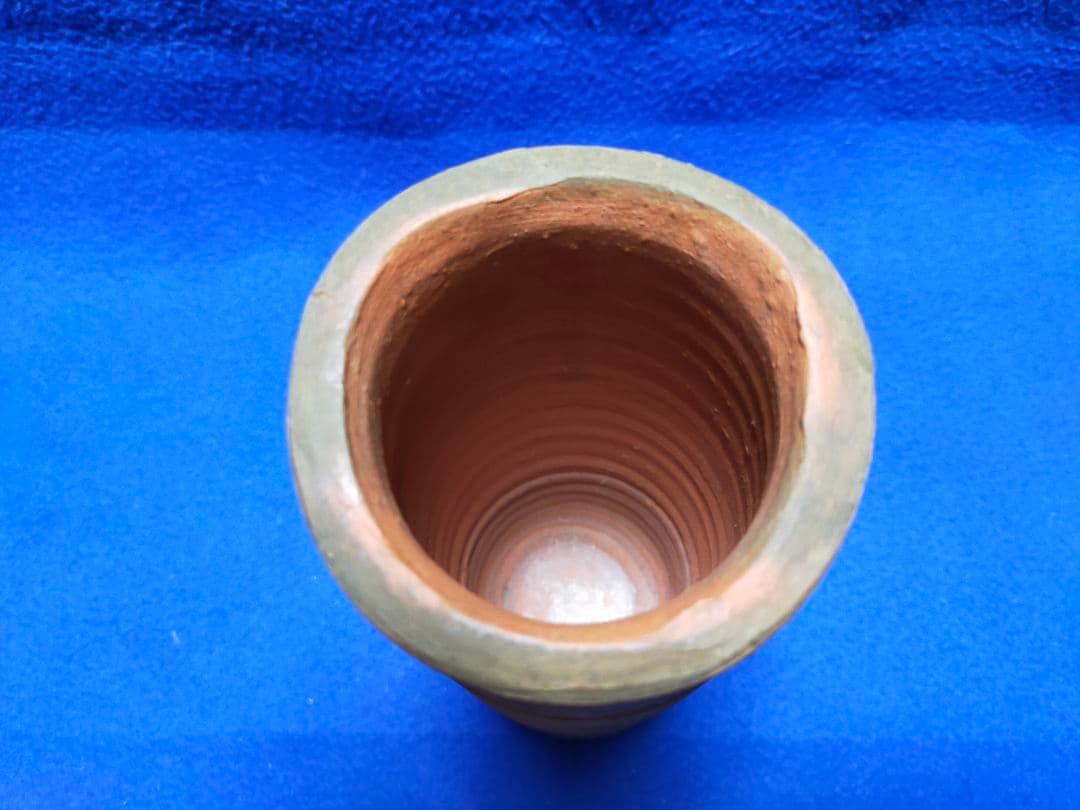 備前焼 【人間国宝】 藤原 啓 作 筒花入