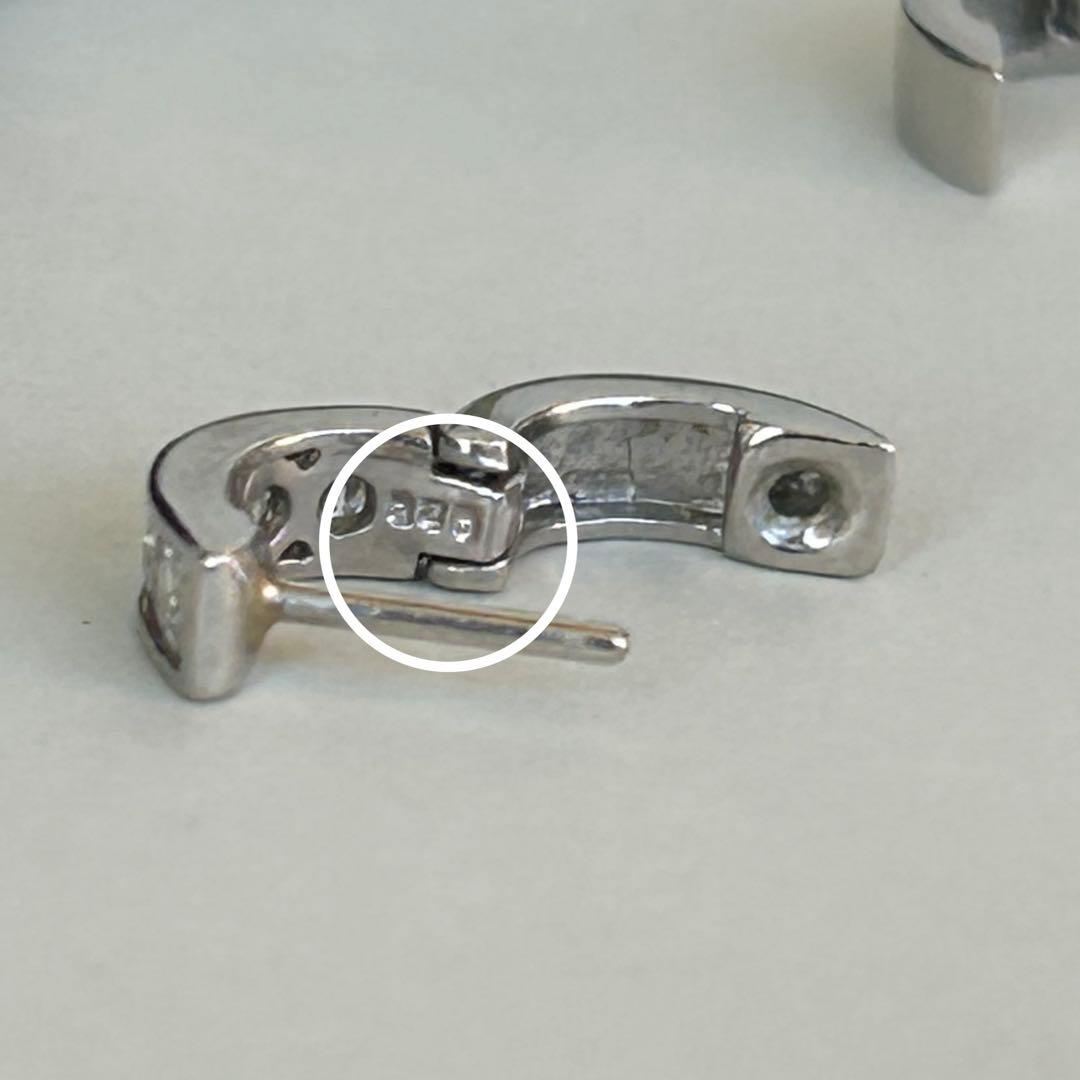る*ー様 pt900 プラチナ　ダイヤモンド　フープピアス　計0.56ct