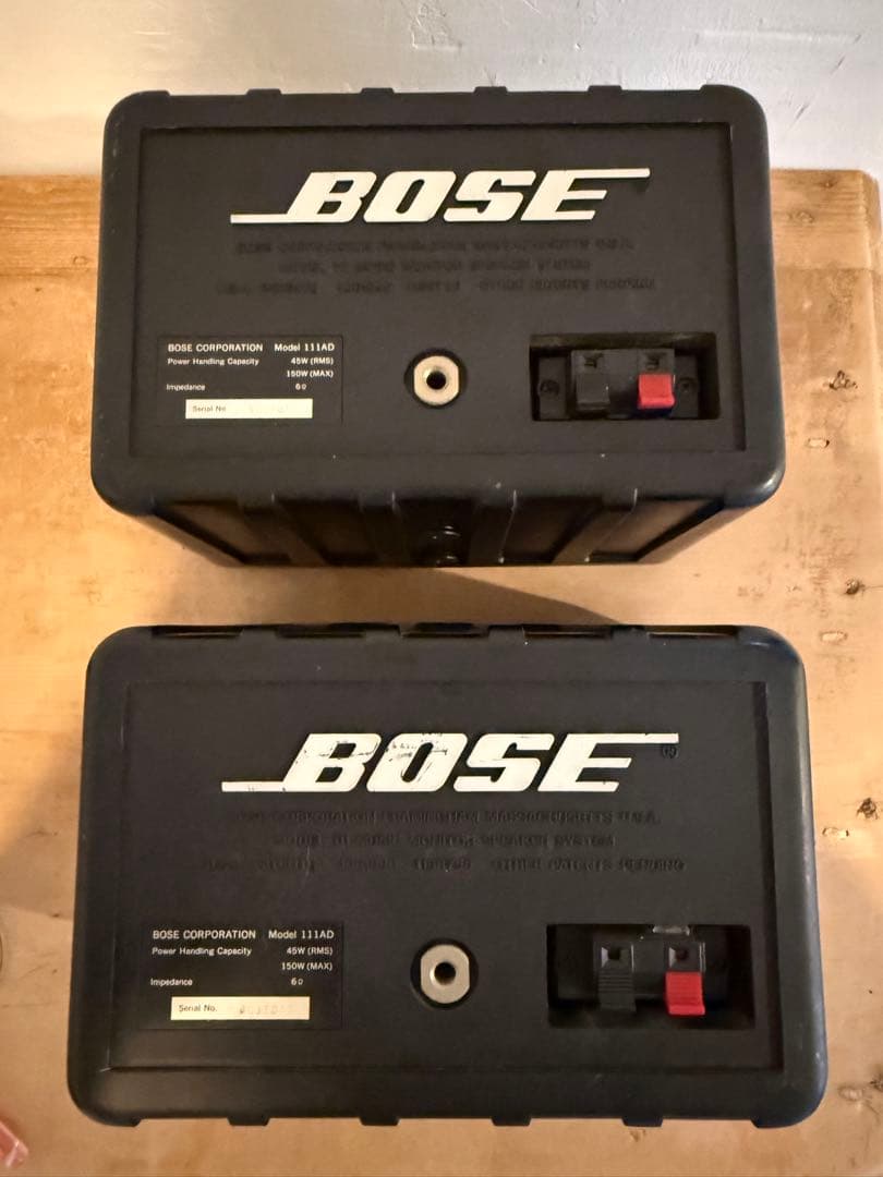 BOSE 111AD スピーカーペア（ブラケット・マニュアル付き）