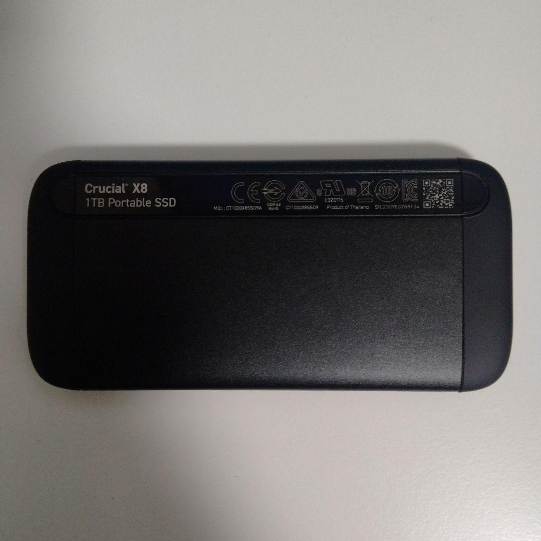 Crucial X8 1TB ポータブルSSD