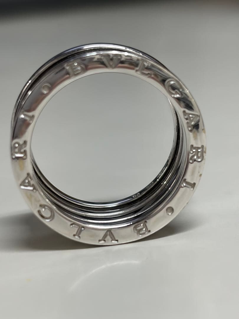 BVLGARIブルガリ　ビーゼロワンリング　ホワイトゴールド60（日本20号）