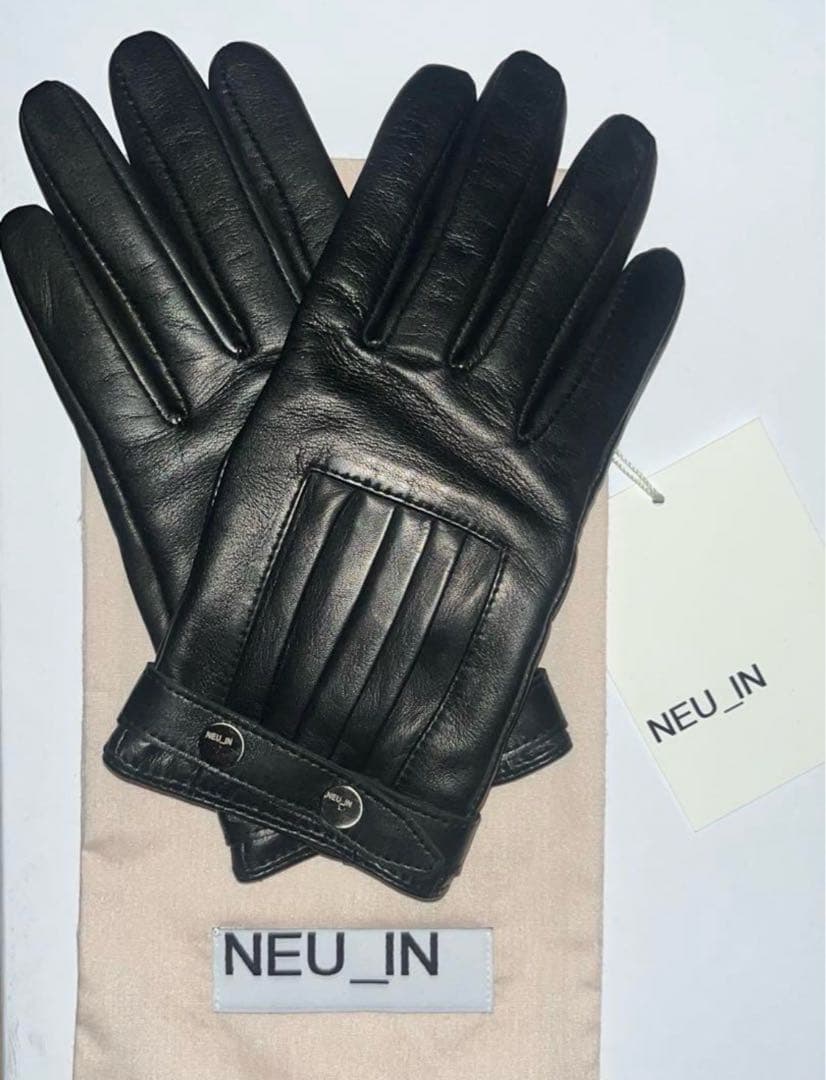NEU_IN ブラック レザー手袋