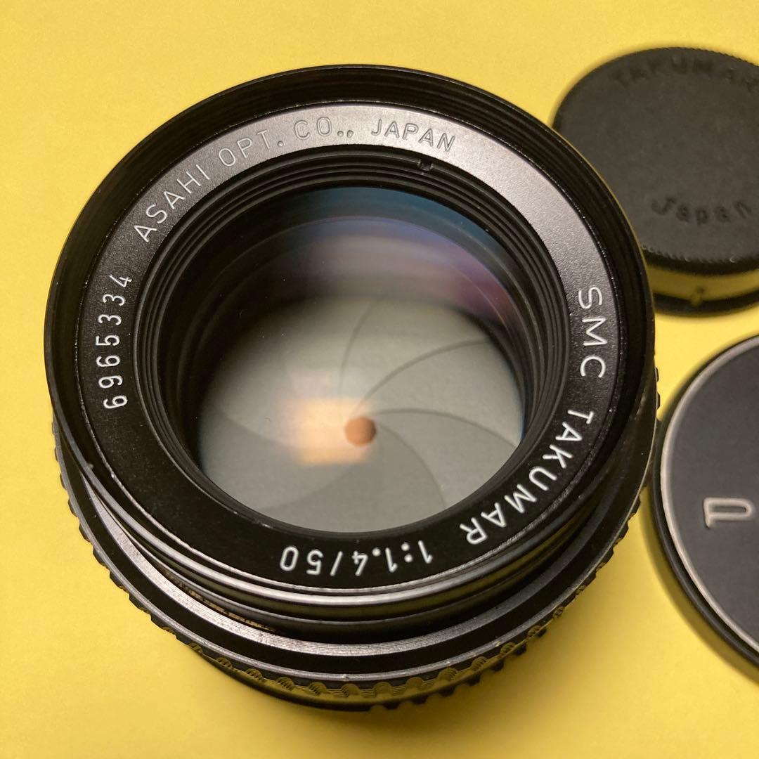 M42 美品 SMC TAKUMAR 50mm F1.4 純正付属 タクマー