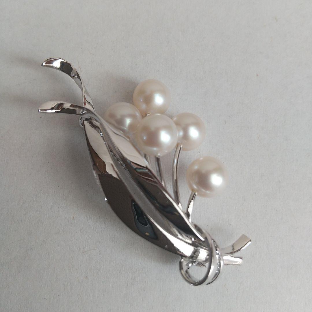 MIKIMOTO ブローチ 本真珠 花 ブーケ