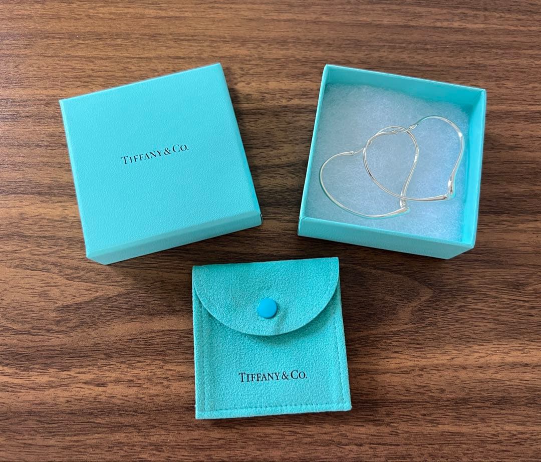 TIFFANY&Coオープンハートフープピアス