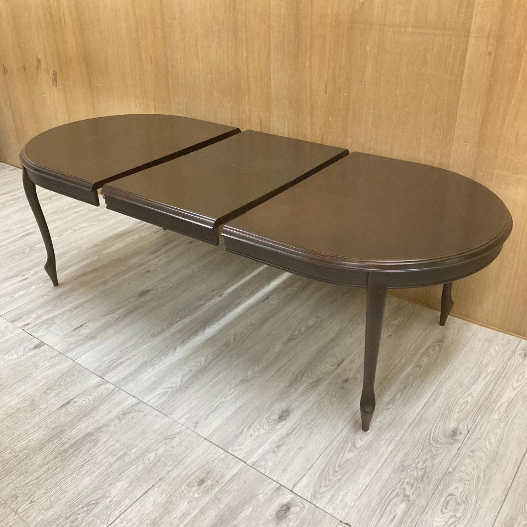 【マルニ】伸長式　ダイニングテーブル　エクステンション　猫脚