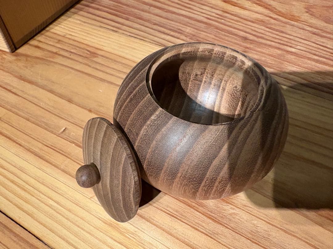 桐製 薄茶器 徳作 茶道具 共箱付き 木製 茶器