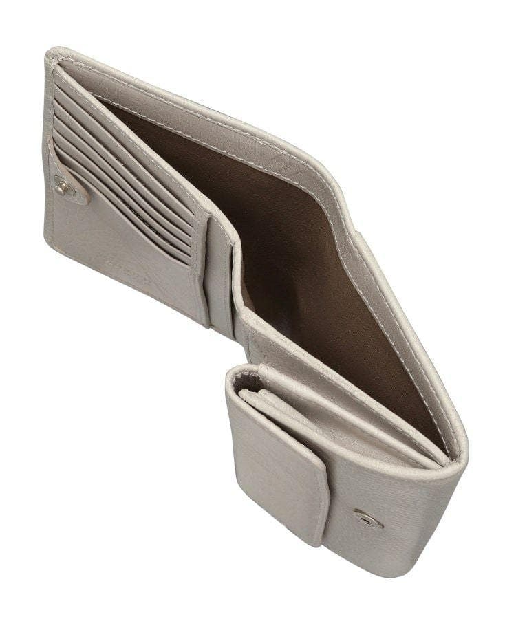 新品♥【センプレ】二つ折り財布カナリーイエロー本革ヒロフHIROFU