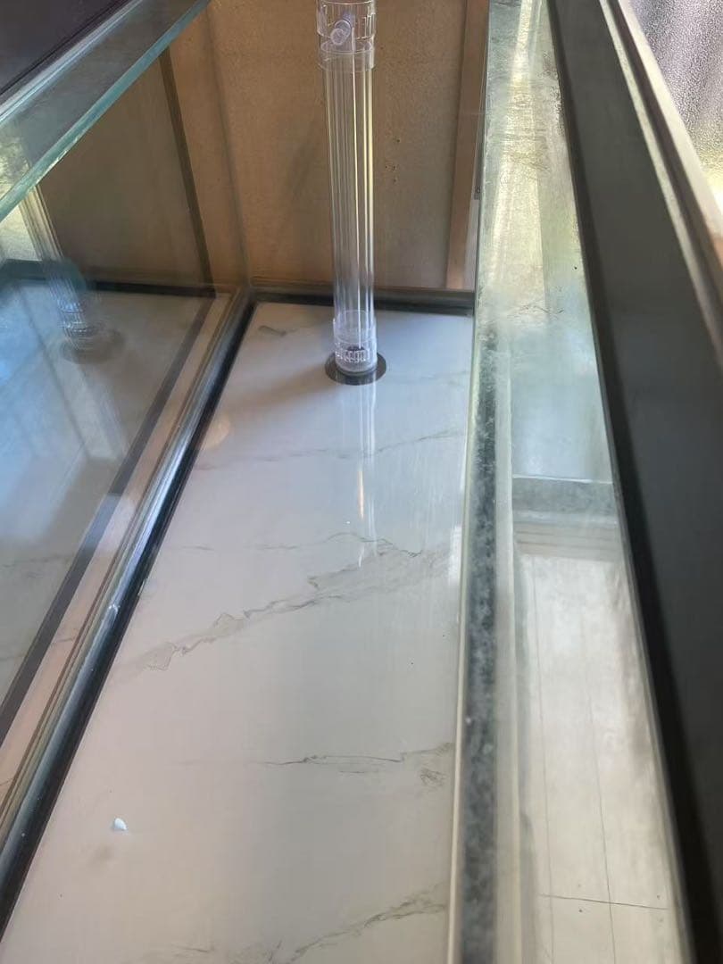 値下げしました‼️⇒ 125-60-45 オーバーフローガラス水槽 と台のセット