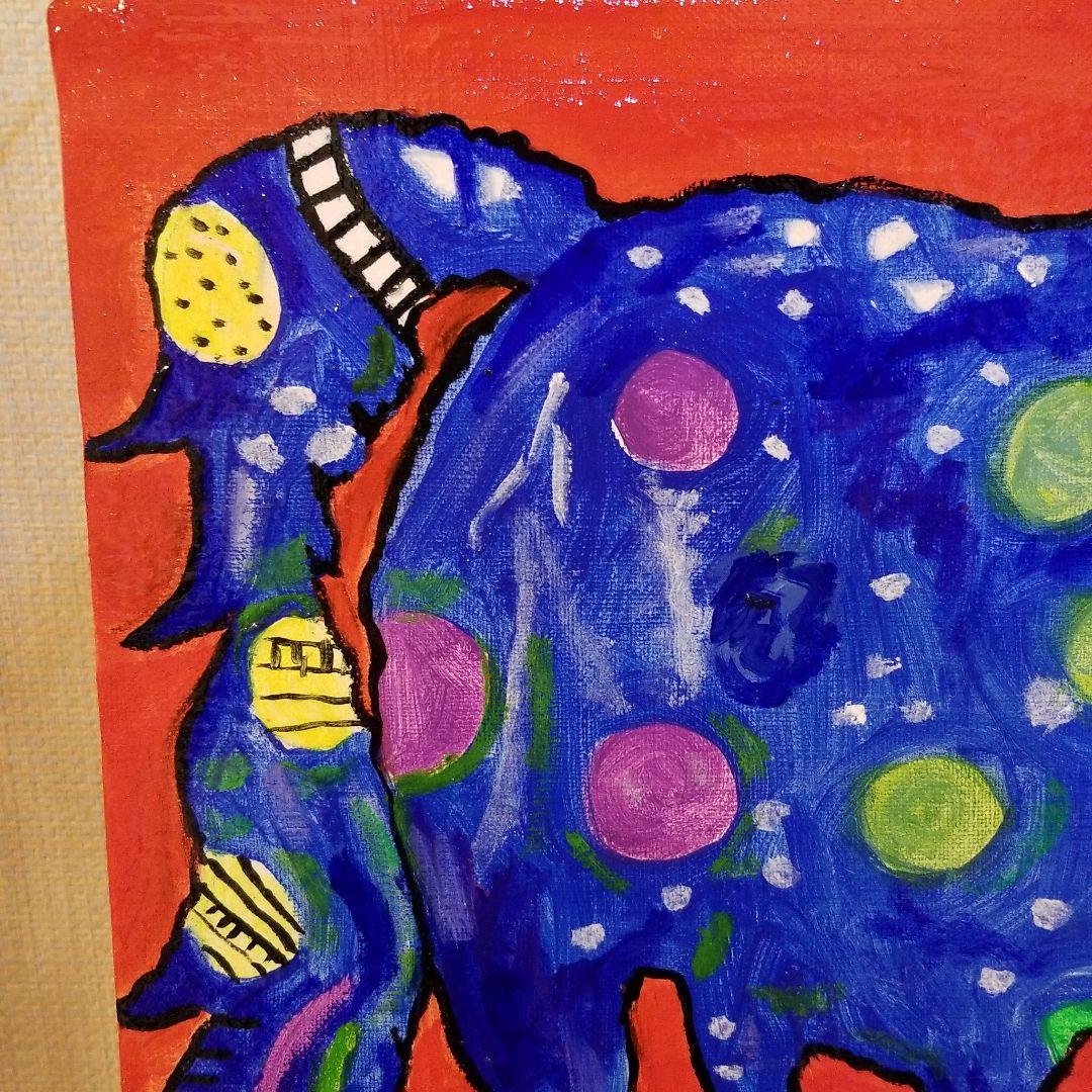 油絵　FUUTA確認　ベストフレンド馬*犬