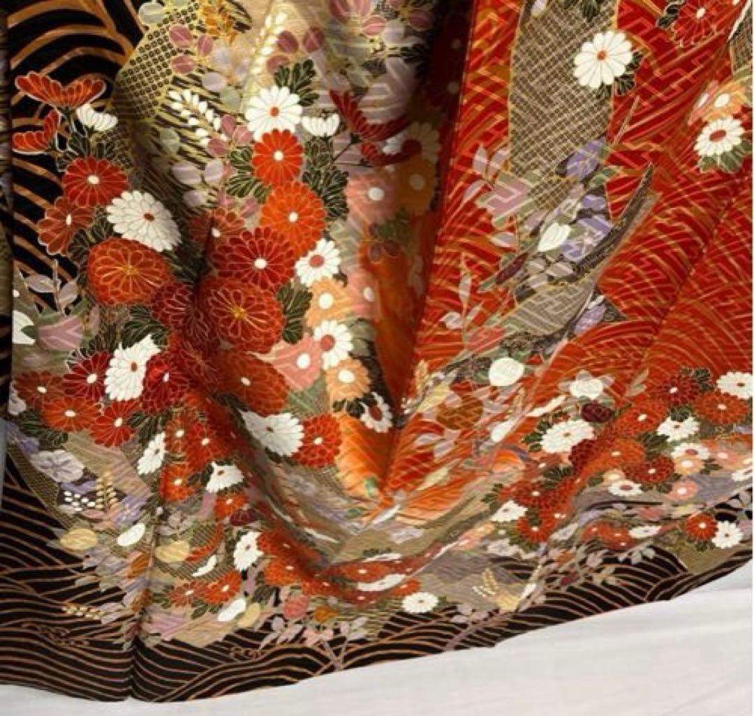 u*e様 3-E 振袖、長襦袢　正絹　金彩　2点セット　成人式