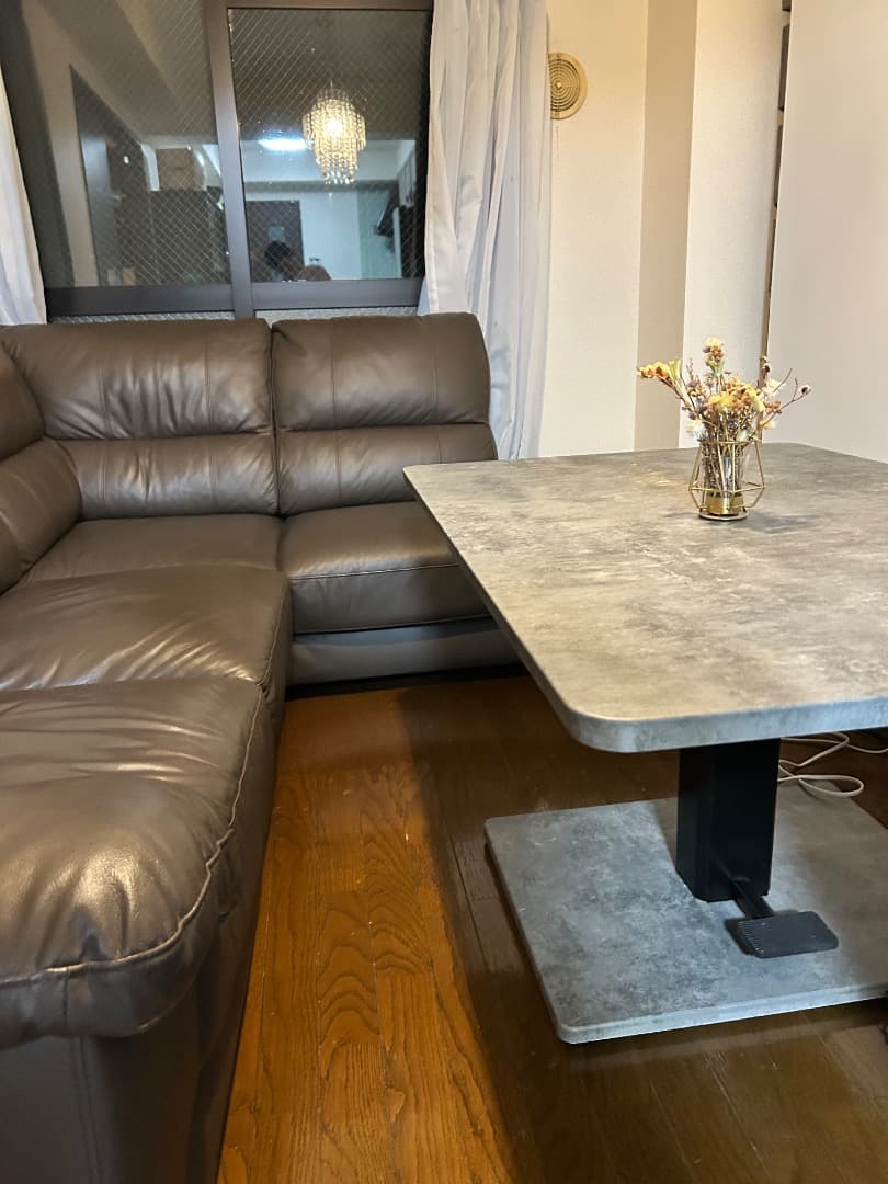 M⭐︎ストーングレーダイニングテーブル