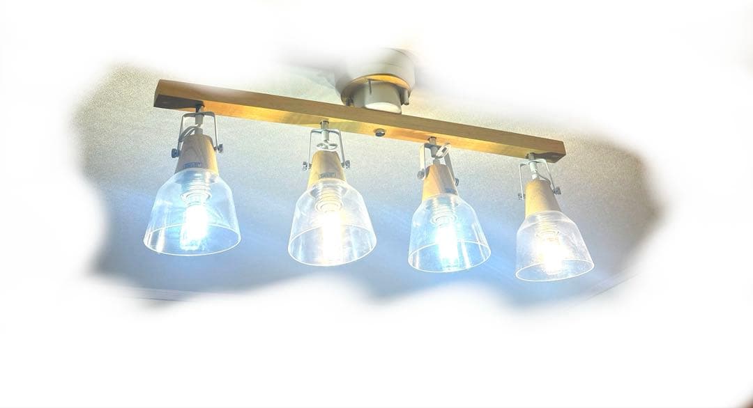 VENTOTA シーリングライト　ガラス　4灯