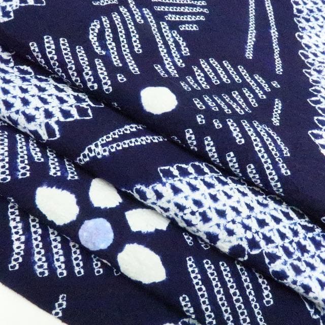 専用Y3420◆有松鳴海絞り 綿 蝶 高級浴衣 洗える夏着物