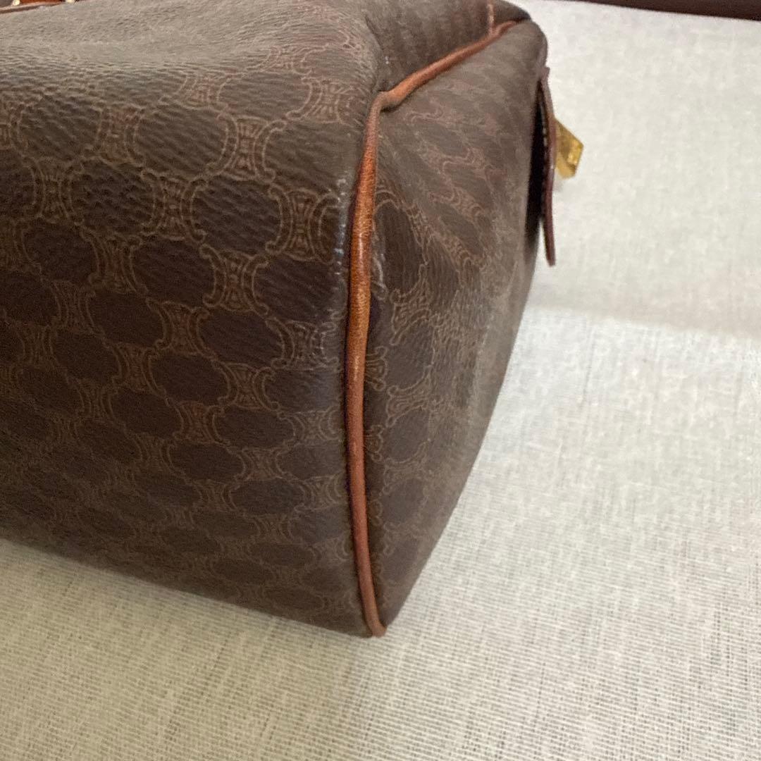 CELINE ブラウン レザー トートバッグ