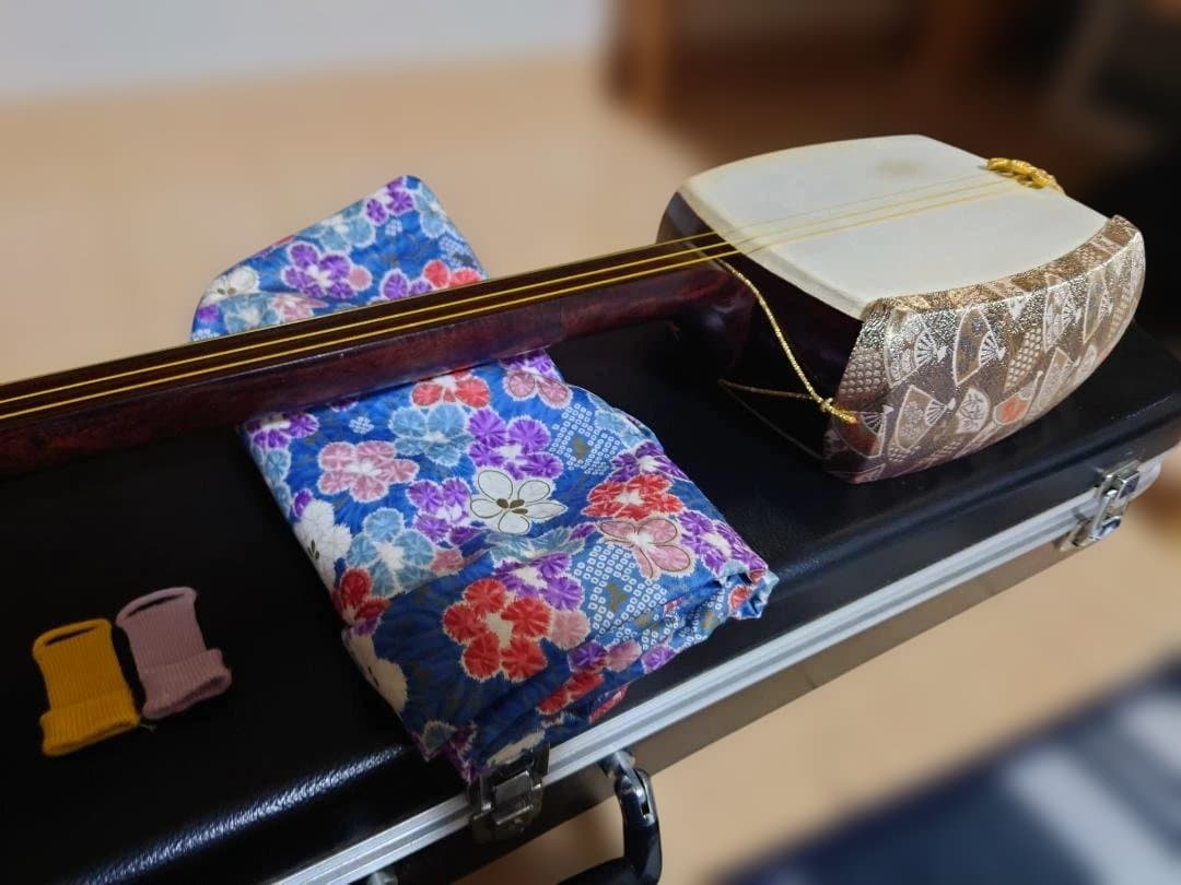 三味線, 中棹, ハードケース付き