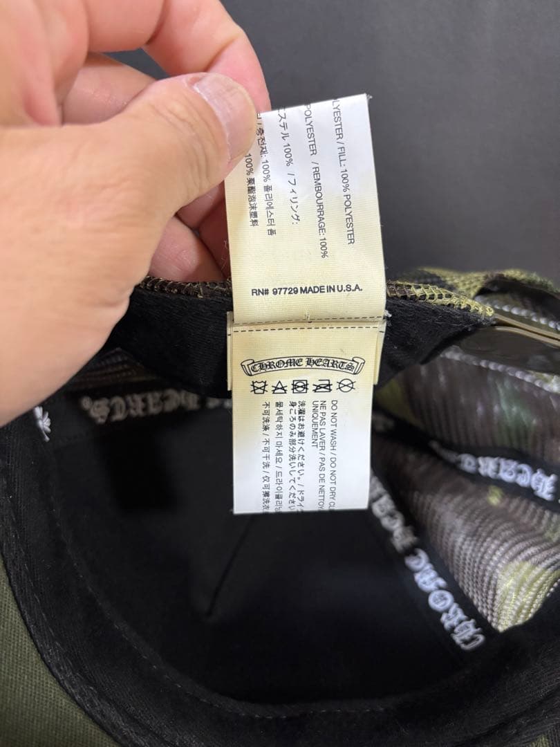 美品　クロムハーツキャップ　カモフラ　迷彩　正規品