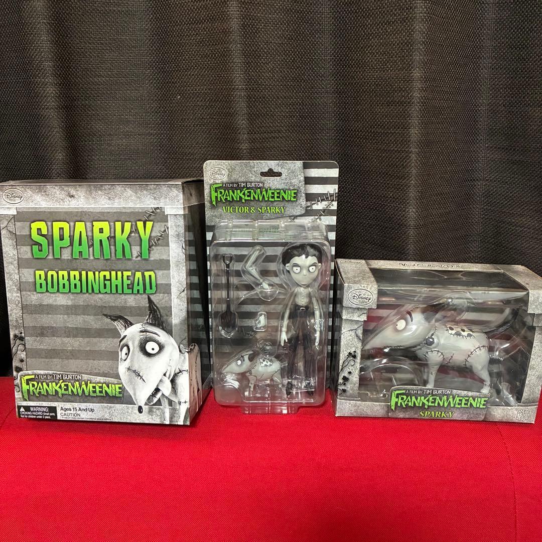 新品 フランケンウィニー フィギュア3個セット Sparky Victor
