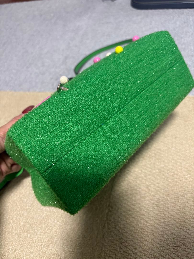 kate spade ゴルフモチーフ ハンドバッグ グリーン