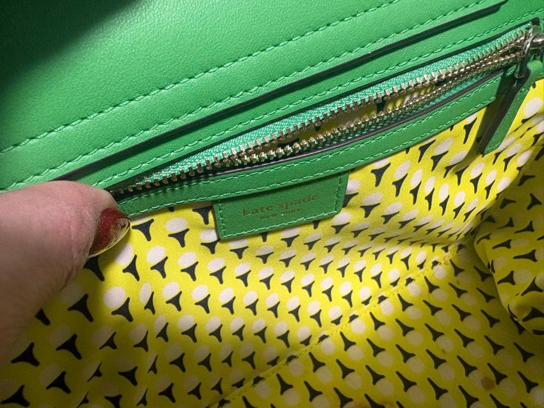 kate spade ゴルフモチーフ ハンドバッグ グリーン