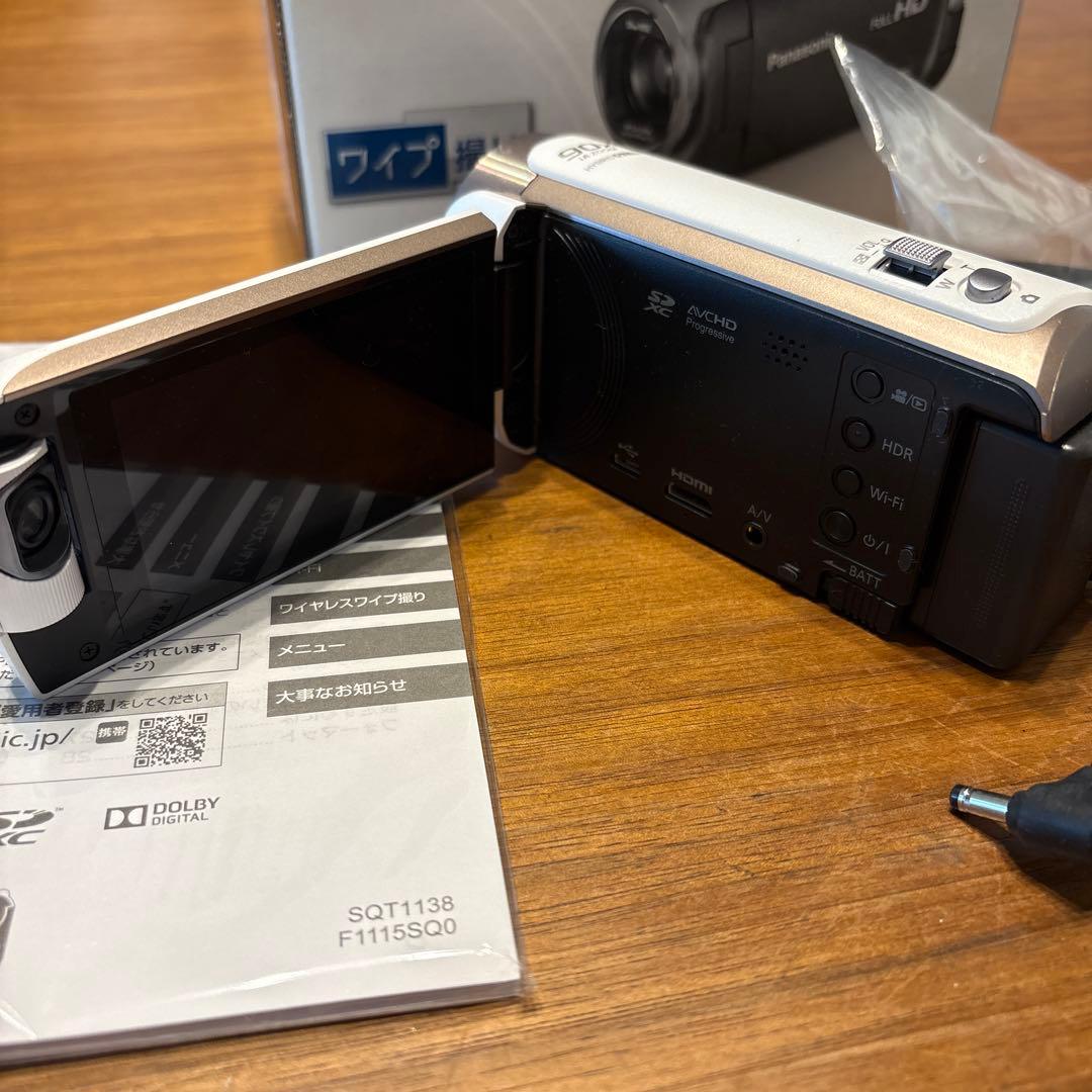 Panasonic HC-W580M ホワイト ビデオカメラ