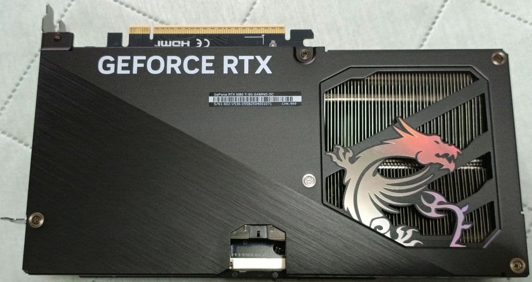 B*R様 GeForceRTX5060ti 8GB GDDR7　OC EDITI