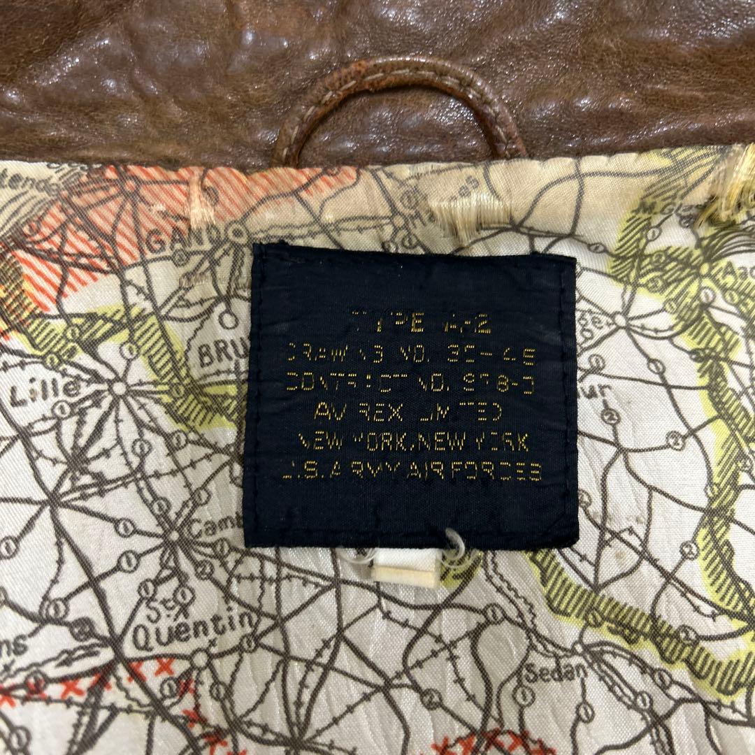 ダ*ー様 80S アヴィレックス A-2レザージャケット トップガンAVIREX