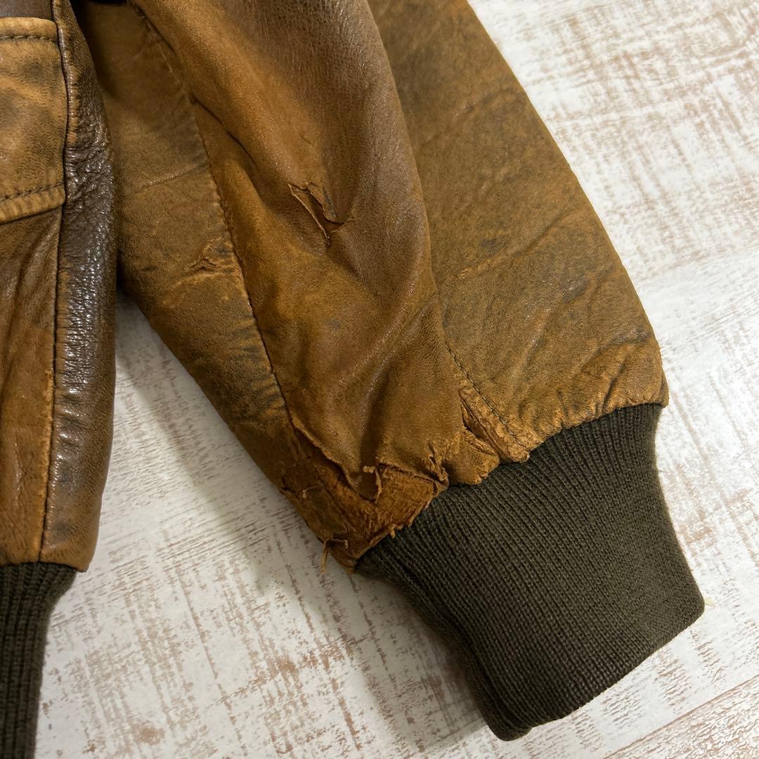 ダ*ー様 80S アヴィレックス A-2レザージャケット トップガンAVIREX