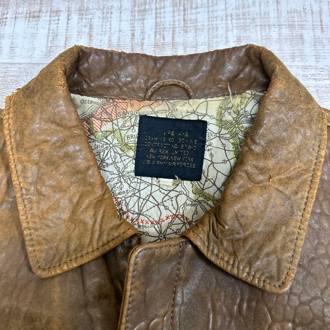 ダ*ー様 80S アヴィレックス A-2レザージャケット トップガンAVIREX