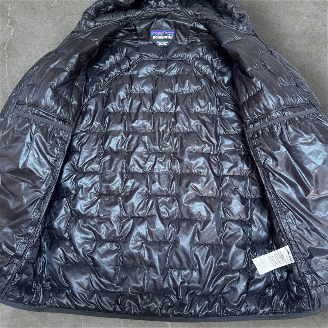 【美品】 パタゴニア マイクロパフフーディ ブラック サイズM 日本サイズL